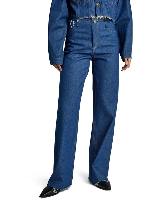 G-Star Women's Judee Loose Cut Waistband Jeans, Blue (raw denim D24355-D547-001), 29W / 30L