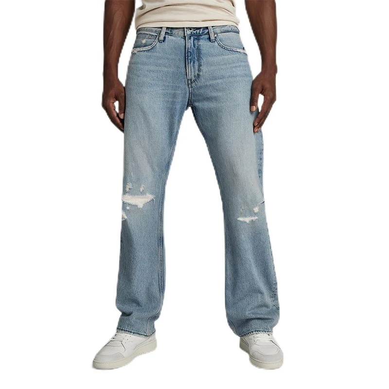 G-Star Men's Lenney Bootcut Jeans, Blue (sun faded ripped fogbow D24467-D436-G672), 38W / 34L