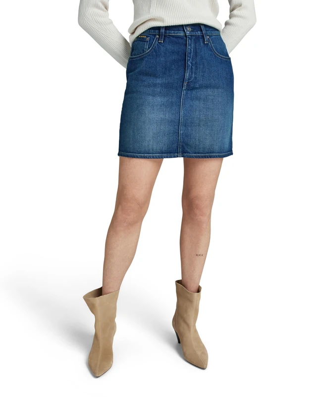 G-Star Women's Viktoria Shorts Skirt Clean Edge , Blue (worn in isola night D24387-D538-G331), 26 - Image 1