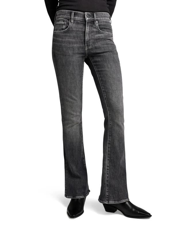 G-STAR 3301 Flare Jeans Skinny Flare Women's , Grey (Faded Apollo Grey D21290-d535-g350) , 32W / 30L