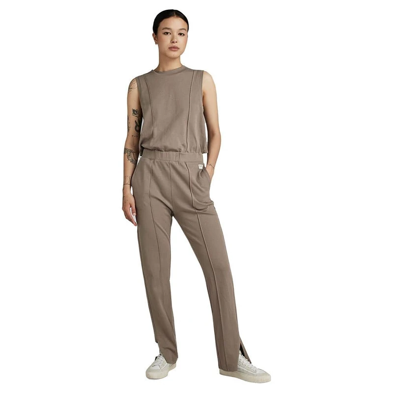 G-Star Women's Pintucked Jumpsuit , Brown (turf D24525-D275-273), L