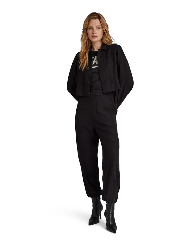G-Star Women's Modular Army Jumpsuit, Black (dk black D24265-D522-6484), XXL