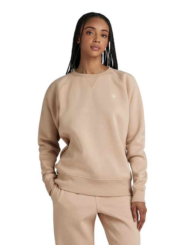 G-Star Women's Premium Core 2.0 Sweater, Beige/khaki (moonlight D21253-C235-G287), XXS