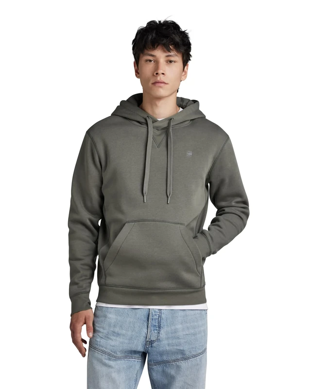 G-Star Men's Premium Core Hooded Sweater, Grey (gs grey D16121-C235-1260), XS