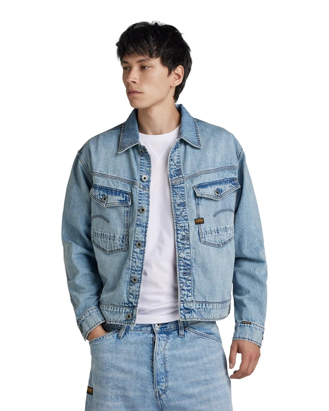 G-Star Men's Dakota Jacket, Blue (sun faded cloudburst D23593-D536-G339), XXL
