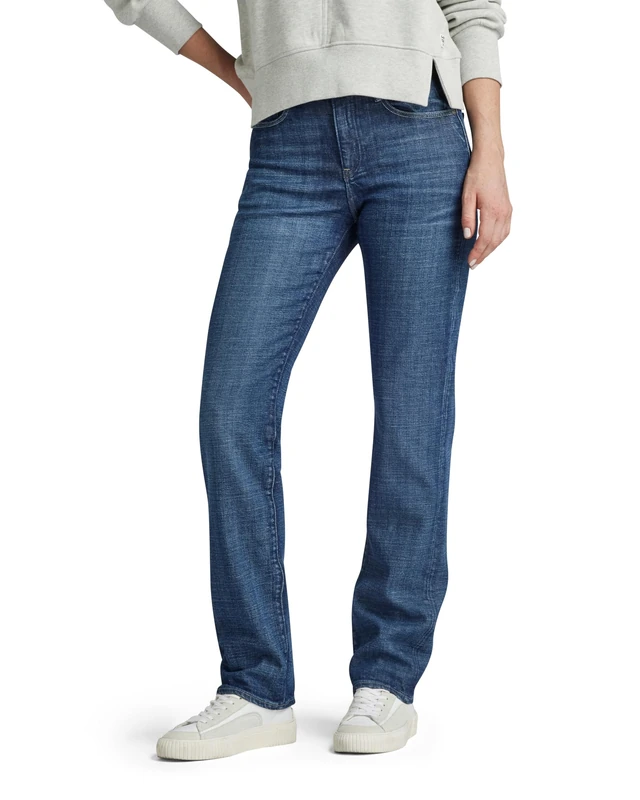 G-Star Women's Strace Straight Jeans, Blue (faded blue copen D23951-D441-G318), 25W / 30L