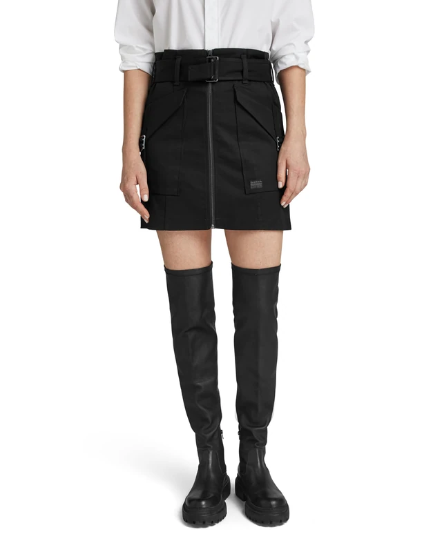 G-Star Women's Mini Cargo Skirt , Black (dk black D24432-C105-6484), 31