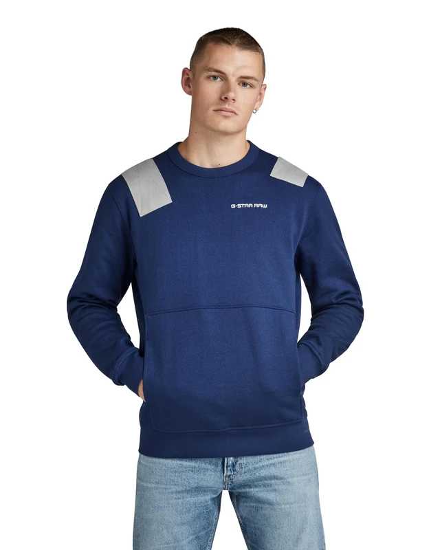 G-Star Men's Flight Deck Sweater, Blue (imperial blue D24418-D557-1305), XS