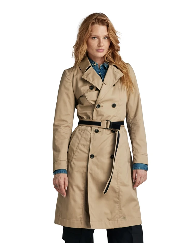 G-Star Women's Trench Coat , Green (lt rock D24259-D352-3000), XXS