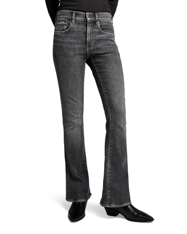 G-STAR 3301 Flare Jeans Skinny Flare Women's , Grey (Faded Apollo Grey D21290-d535-g350) , 32W / 34L