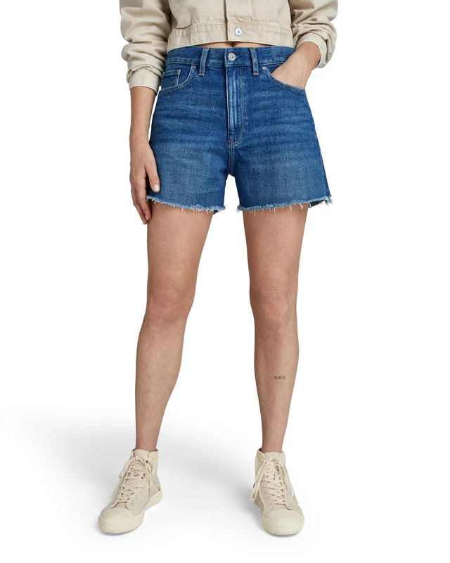 G-Star Women's High Shorts Clean Edge , Blue (worn in celestial night D24382-D434-G675), 33