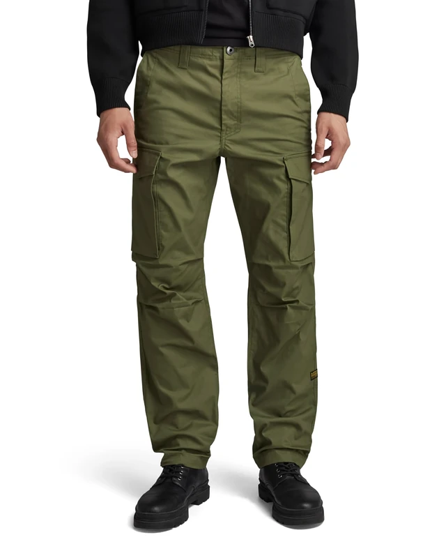 G-Star Men's Core Regular Cargo Pants, Green (shadow olive D24309-D387-B230), 33W / 32L