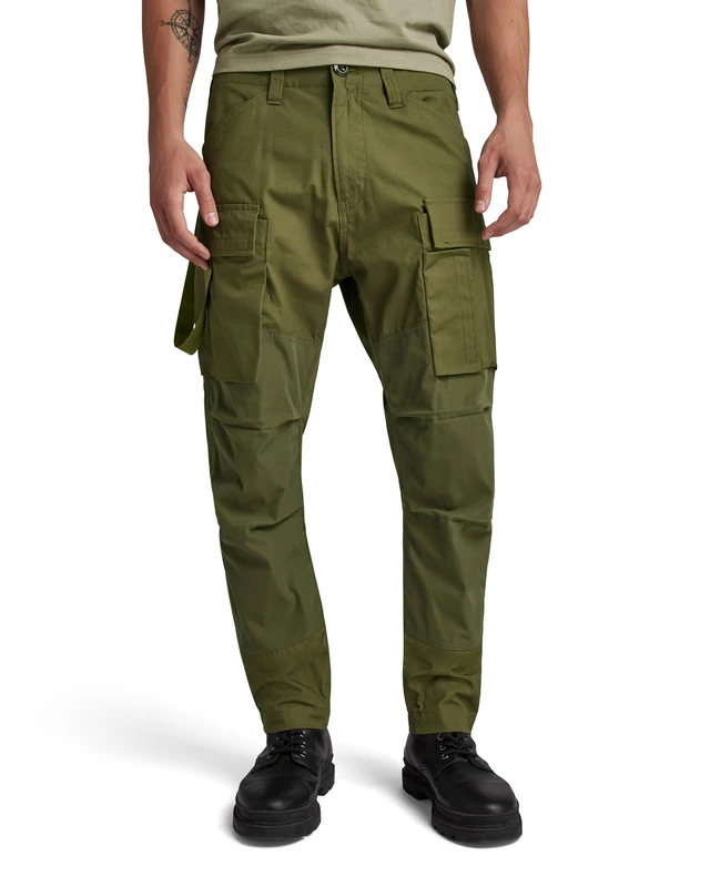 G-Star Men's 3D Regular Tapered Cargo Pants 2.0, Green (shadow olive D24308-D384-B230), 28W / 32L