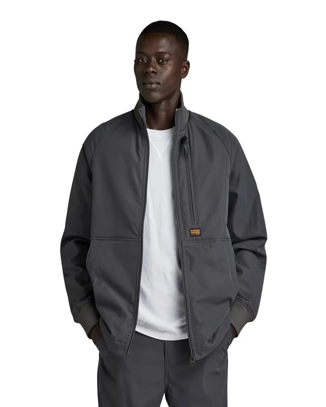 G-Star Men's Track Overshirt, Grey (grey asphalt D24294-D517-G277), XXL