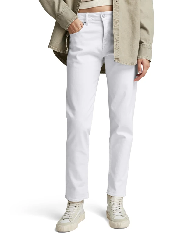 G-Star Women's Kate Boyfriend Jeans, White (paper white gd D15264-C301-G547), 24W / 28L