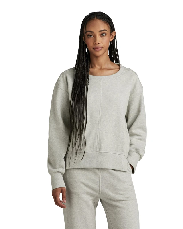 G-Star Women's Constructed Loose Sweater, Multicolor (milk htr D24428-D562-971), XS