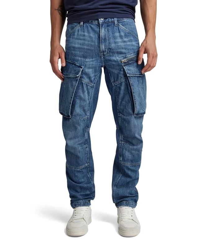 G-Star Men's Rovic Zip 3D Regular Tapered Denim Jeans, Blue (faded cliffside blue D23077-D536-G326), 29W / 34L
