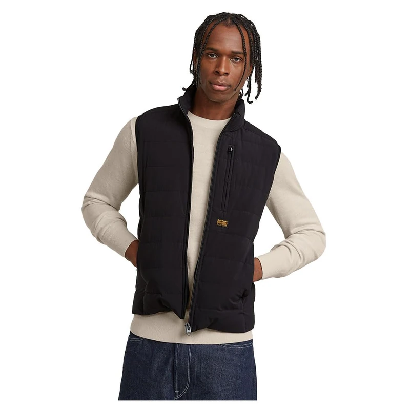 G-STAR Men's Foundation Liner Vest, Black (dk black D24277-D518-6484), M