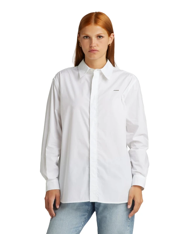G-Star Women's Boyfriend Shirt , White (white D24444-4481-110), XL