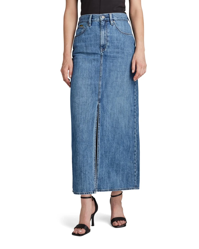 G-Star Women's Viktoria Long Skirt, Blue (faded cliffside blue D24385-D536-G326), 24