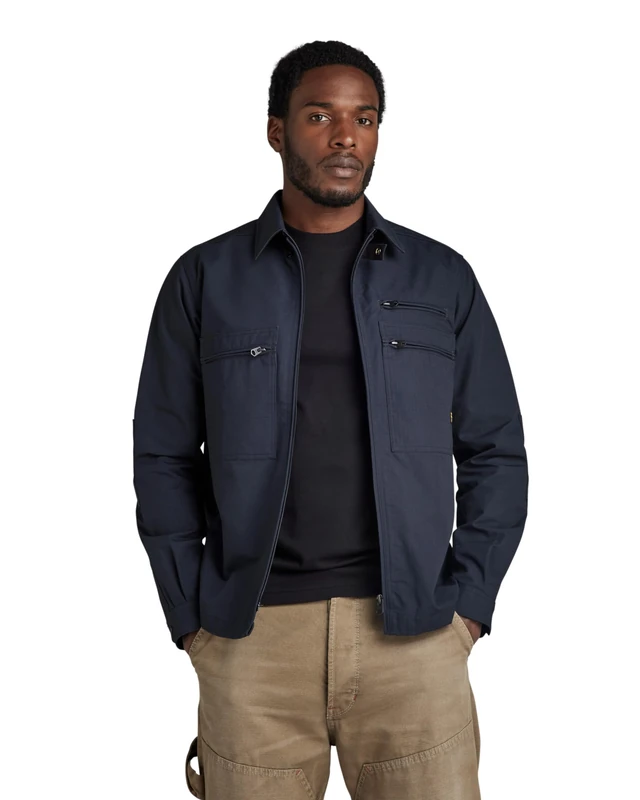 G-Star Men's Waka Overshirt, Blue (salute D24295-D213-C742), M