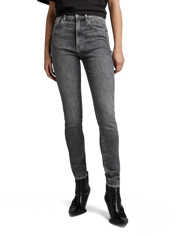 G-Star Women's Kafey Ultra High Skinny Jeans, Grey (faded odyssey grey D15578-D535-G317), 29W / 30L