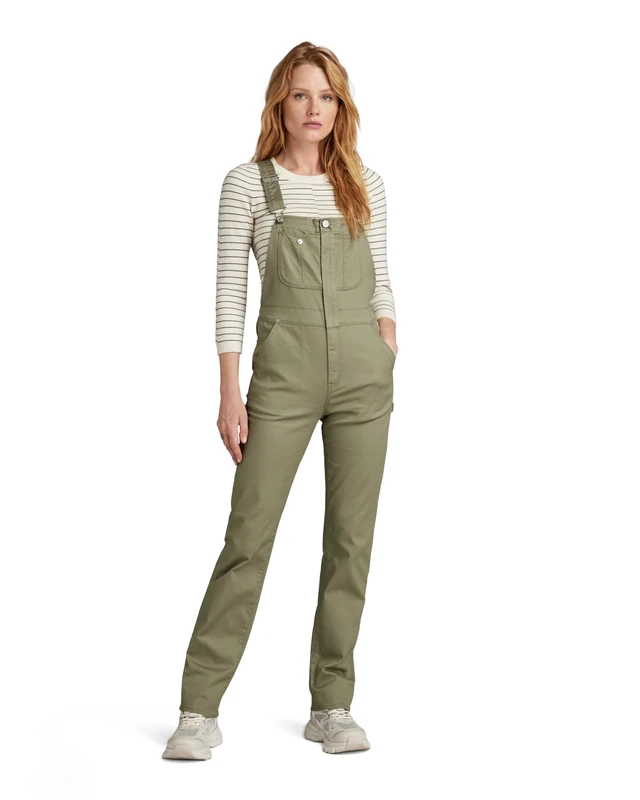 G-Star Women's Slim Dungaree , Green (shamrock D24264-C105-2199), XL