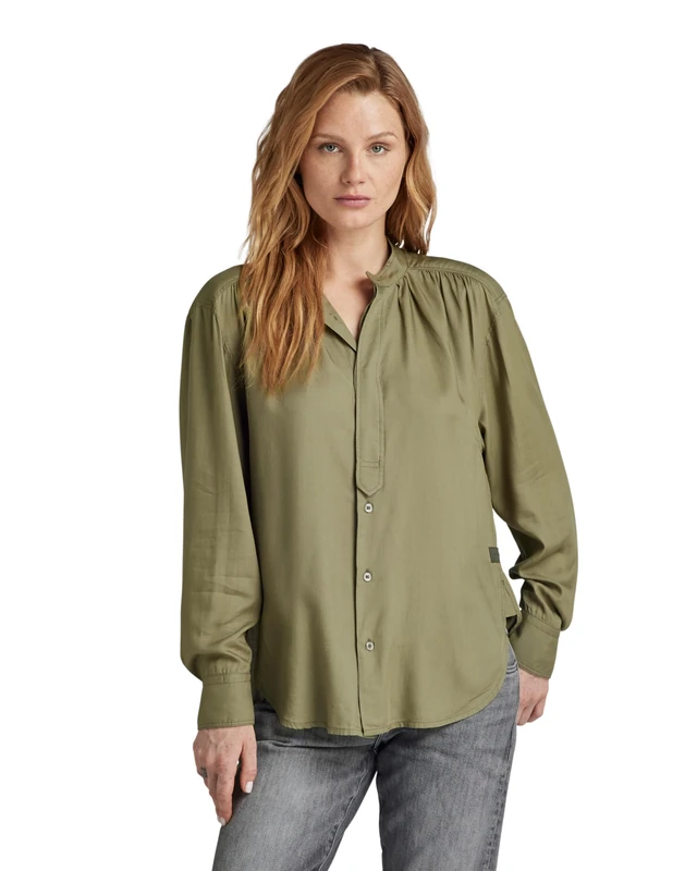 G-Star Women's Volume Top Shirt, Green (shamrock D24448-D297-2199), XL - Image 1