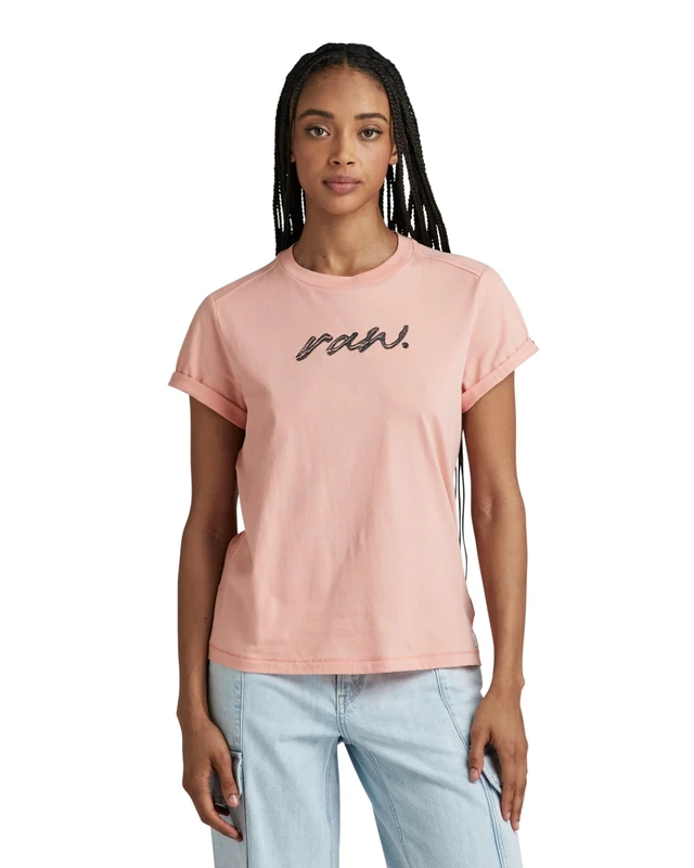 G-Star Women's RAW Dot Top, Pink (deep berry shake D24497-D626-B115), XS