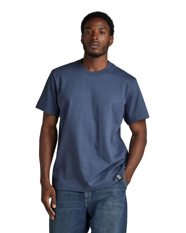 G-Star Men's Essential Loose T-Shirt, Blue (vintage indigo D23471-C784-G278), XXL