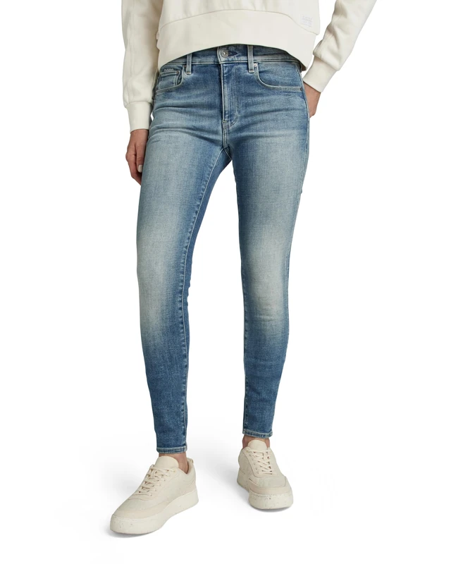 G-Star Women's 3301 Skinny Jeans, Blue (faded blue topaz D05175-C051-G352), 32W / 34L