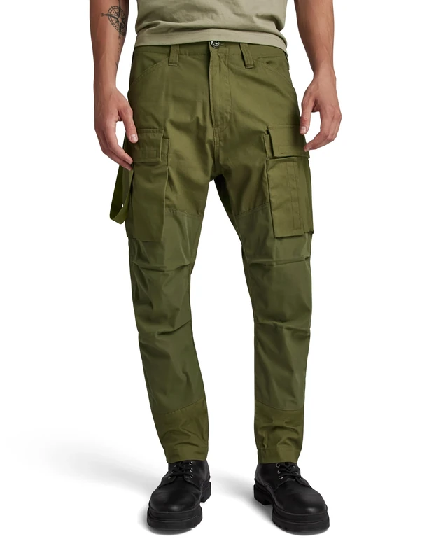 G-Star Men's 3D Regular Tapered Cargo Pants 2.0, Green (shadow olive D24308-D384-B230), 31W / 32L