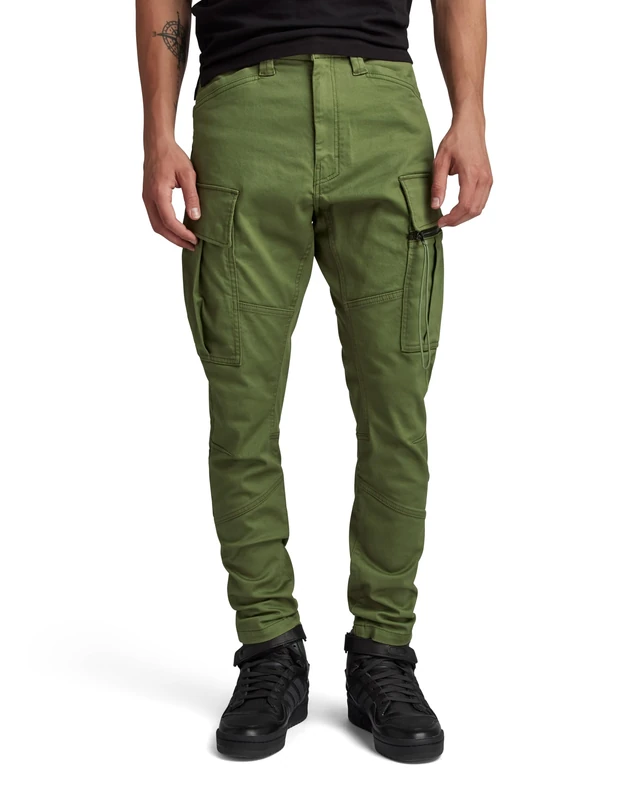 G-Star Men's Zip Pocket 3D Skinny Cargo Pants 2.0, Green (sage D24307-C105-724), 29W / 32L
