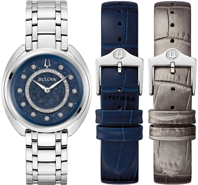 Bulova Women's Analogue Quartz Watch with Stainless Steel Strap 96X160