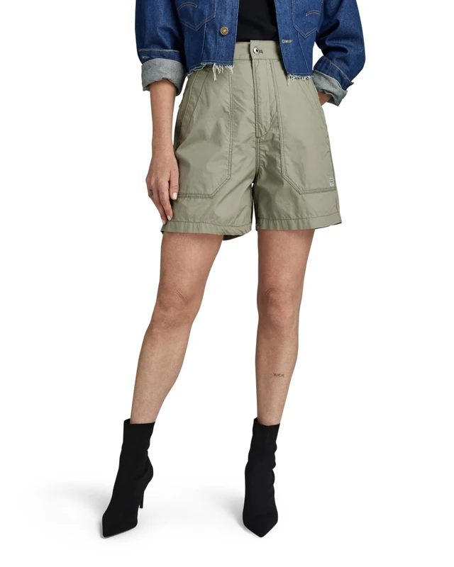 G-Star Women's Fatigue Shorts, Green (shamrock D24405-A790-2199), 25