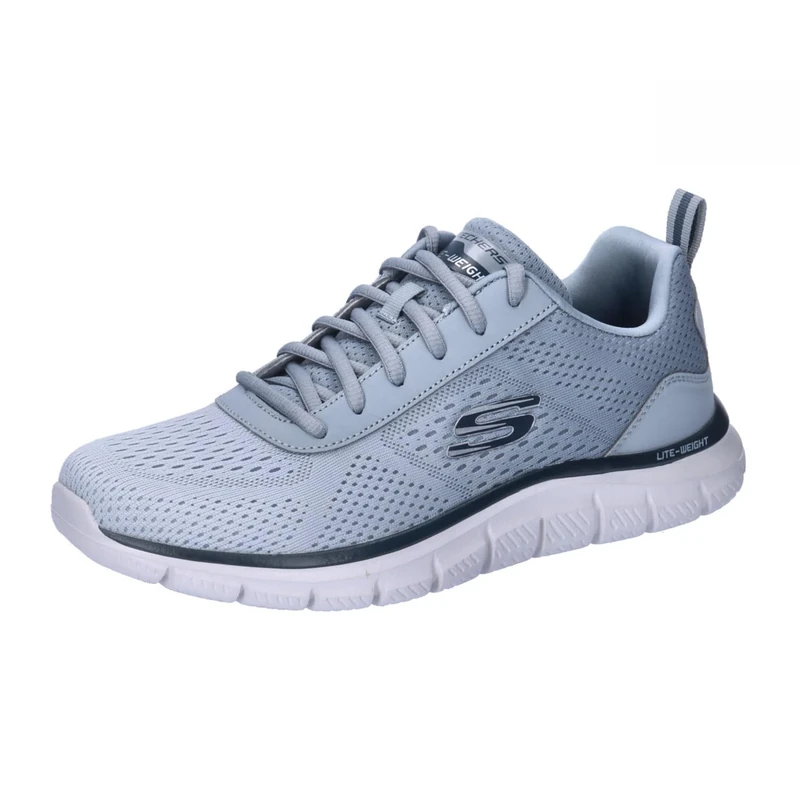 Skechers Men's Track Ripkent Trainers, Light Grey Mesh/Synthetic, 8.5 UK