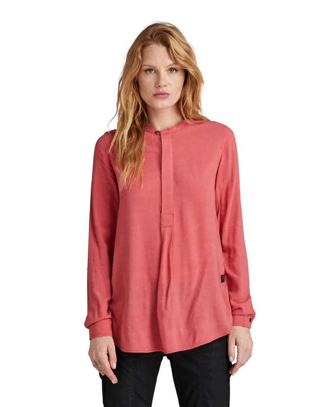G-Star Women's Half Placket Top , Pink (finch D24441-D523-5789), XS