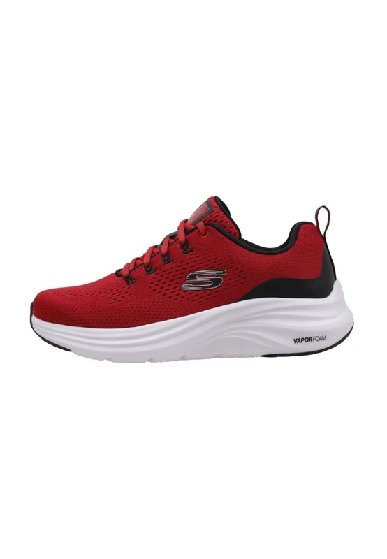 Skechers Men's Vapor Foam Sneaker, Red Mesh/Synthetic/Black Trim, 8 UK