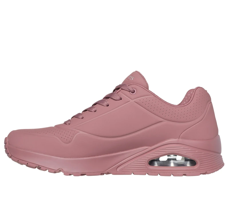 Skechers Men's Uno Stand on Air Sneaker, Ash Rose Durabuck Mesh, 13 UK