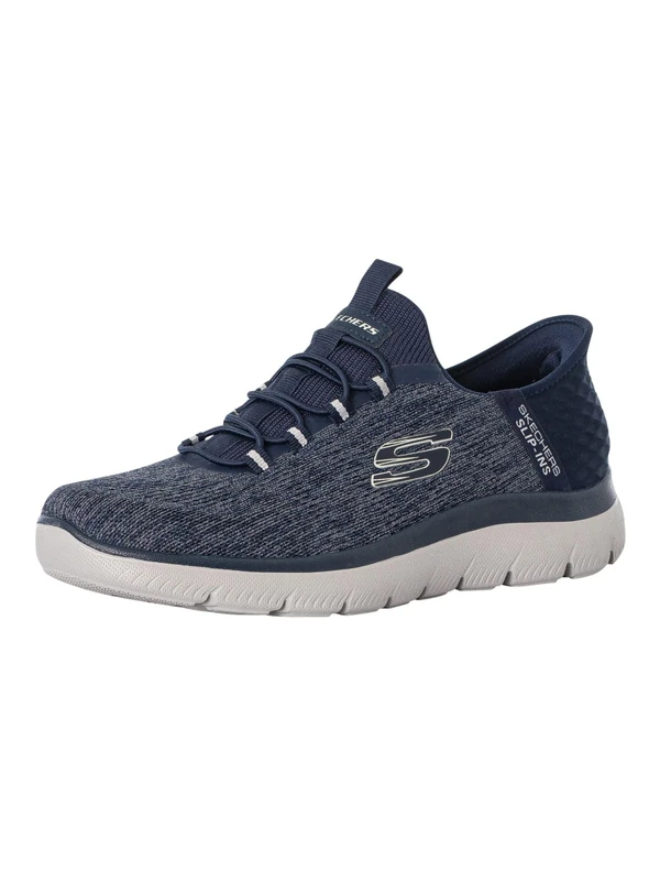 Skechers Men's Summits Key Pace Trainers, Navy Mesh, 13 UK