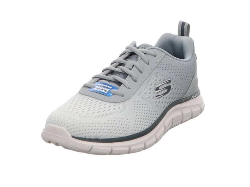 Skechers Men's Track Ripkent Trainers, Light Grey Mesh/Synthetic, 9.5 UK