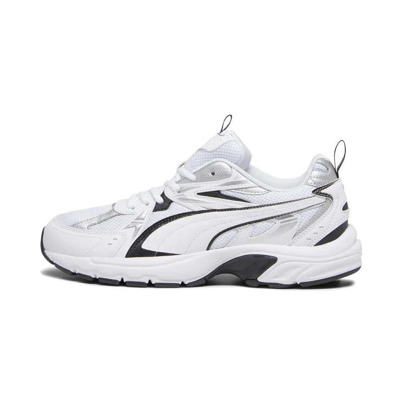 PUMA Unisex Milenio Tech Athletic Shoes, White, 11