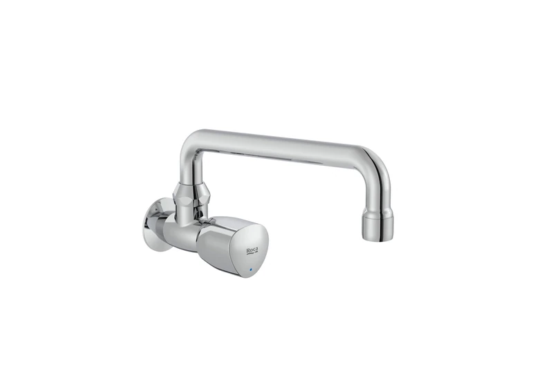Roca A5A858EC00 Wall Sink Tap, Brava Collection, Swivel Spout, 1 Water, Chrome - Image 1