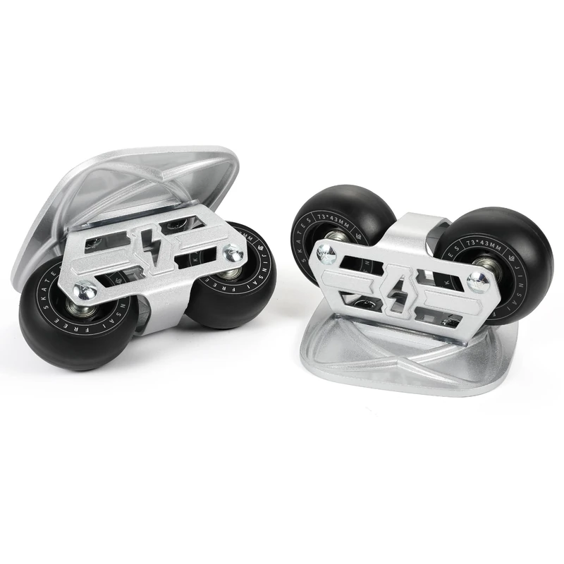 Freeskates Drift Skates with Split Skateboard Design, Aluminum Alloy Panel, High Elasticity Wheels, and Double Wheelbase Bracket - Ultimate Freeskates