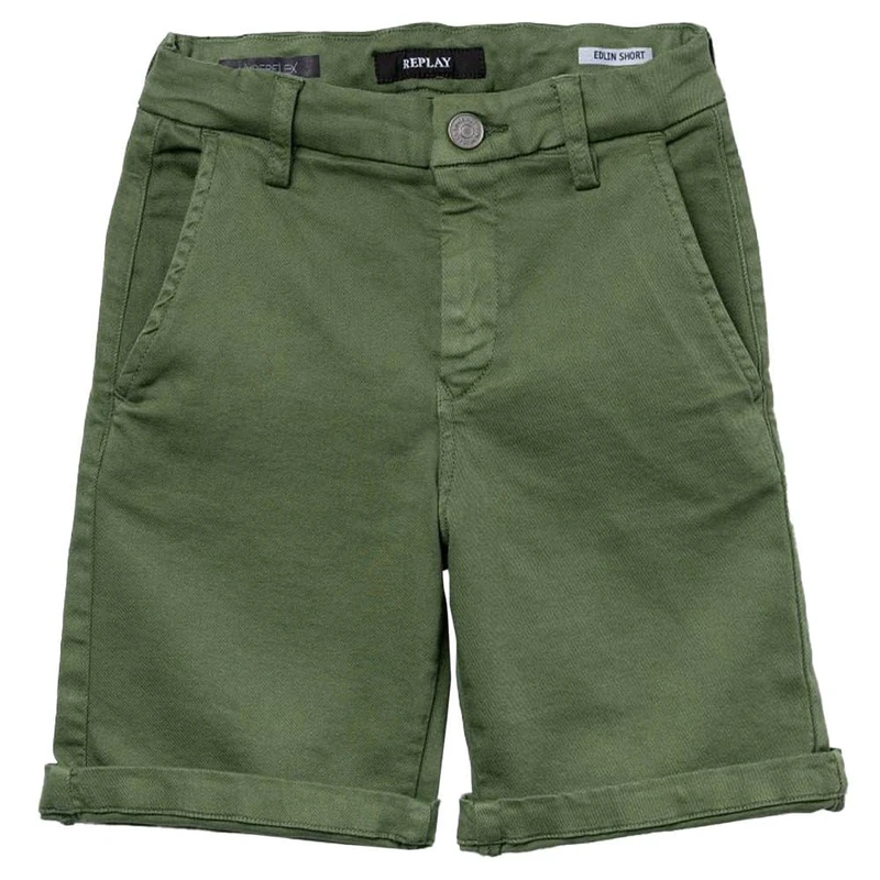Replay Boy's SB9535 Bermuda Shorts, 806 Military Green, 16 Jahre - Image 1