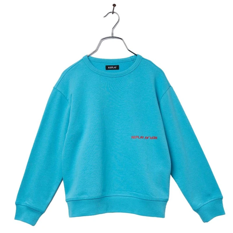 Replay boys' sweatshirt with logo, blue (Bright Sky 489), 6 years - Image 1