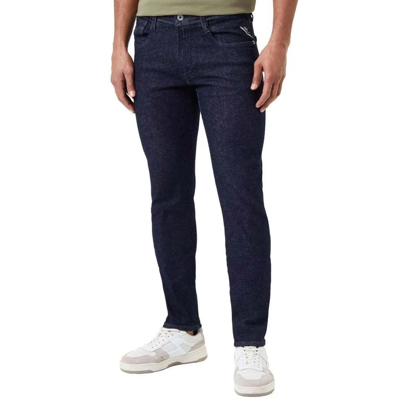 REPLAY Herren Jeans Anbass Slim-Fit mit Comfort Stretch, Dark Blue 007 (Blau), 30W / 32L