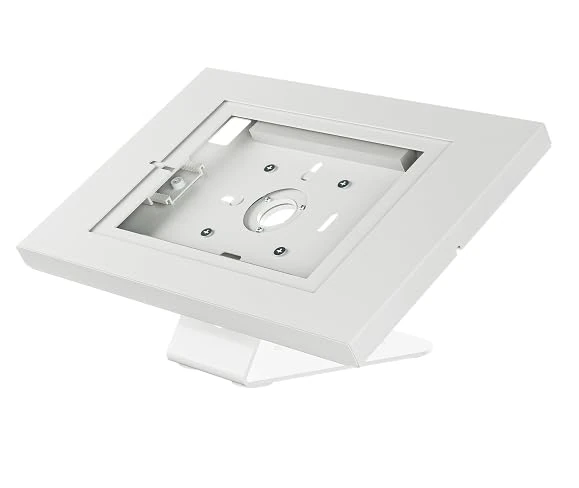 conecto Tablet Counter Holder with Lockable Steel Case for Tab A 10.1 (2019)/Tab A7/S6 Lite 10.4/10.5"/11, iPad 5/6/7/8/9, iPad Air 9.7" 10.5" 10.9" iPad Air 9.7" 10.5" 11, White