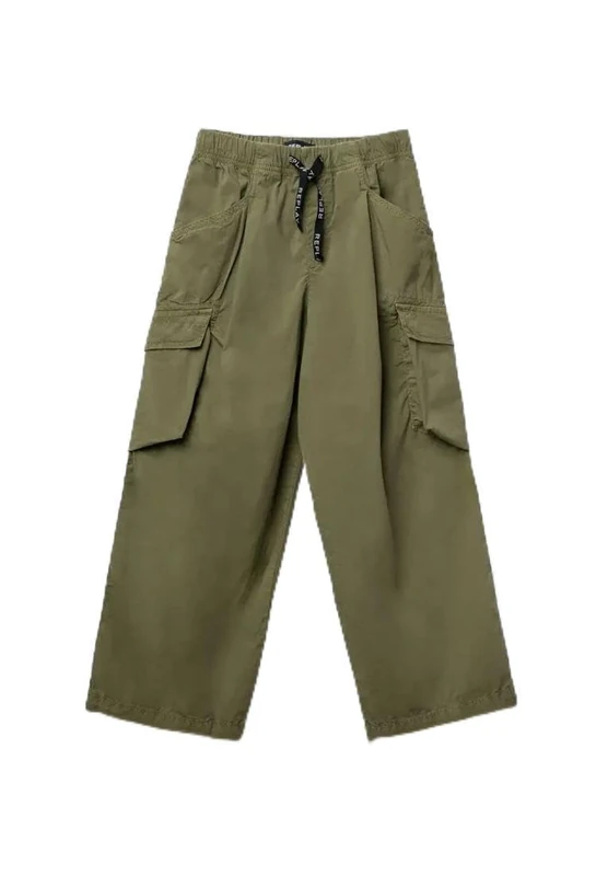 Replay Girl's SG9400 Pants, 833 Military Green, 10 Years