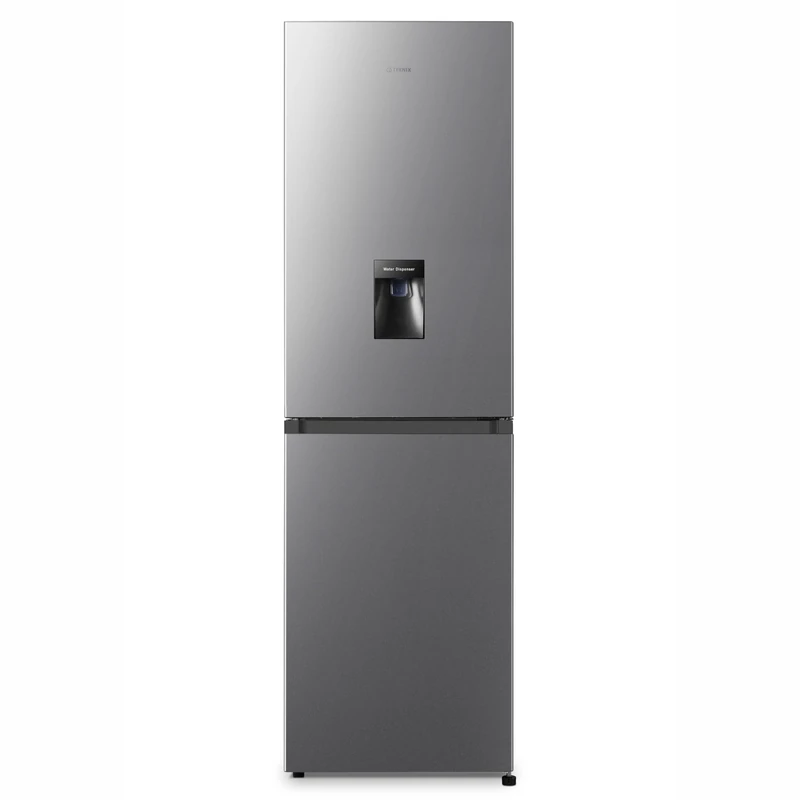 Teknix FFH1825WS/E 55cm Freestanding 50/50 Fridge Freezer - 256 Litre Capacity - Total No Frost - Silver - E Rated, H182.5 x W55 x D56.2 (cm)